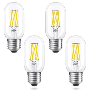 Dimmable Ceiling Fan Light Bulbs 60 Watt Equivalent, 6W Tubular T45/T14 LED B... - Picture 1 of 8