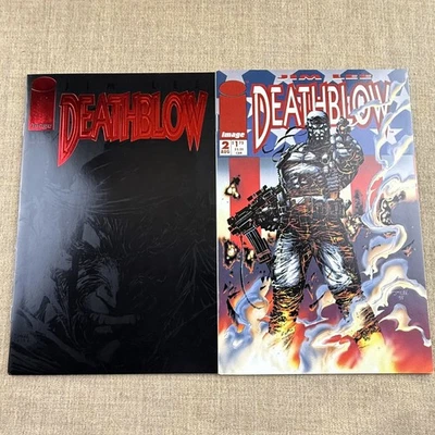 Deathblow #1 & #2 (Image Comics, 1993) – Jim Lee / Brandon Choi – Embossed Cover - Image 1 of 4