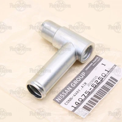 1407562S01 New Genuine OEM Nissan RB26DETT / RB30S Connector Water Hose 4Way Air - Image 1 of 4
