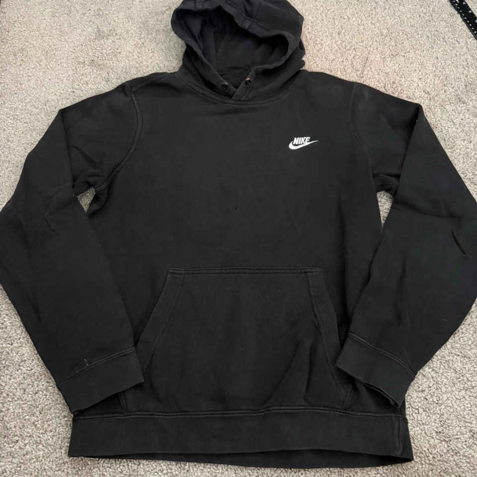 Nike Pullover Sudadera con Capucha Chaqueta Sudadera Atlética Para Mujer - Talla S Negra Foto 1 de 4