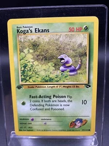 KOGA’S EKANS - 1st Edition Gym Challenge - 77/132 - Common - Pokemon - NM - Picture 1 of 2