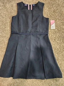 IZOD School Uniform Jumper Dress NWT Girl's Size 12 Regular Navy Blue - Picture 1 of 15