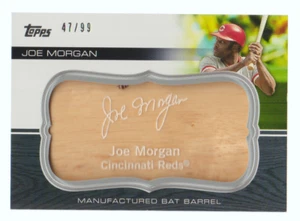Joe Morgan Reds 2010 Topps Update Manufactured Bat Barrel Relic #MBB-142 SP /99 - Bild 1 von 2