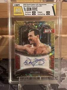 2021 Panini UFC Firme Gold Disco Prizm Don Frye SG-DFY /10 Pristine 10 - Foto 1 di 2