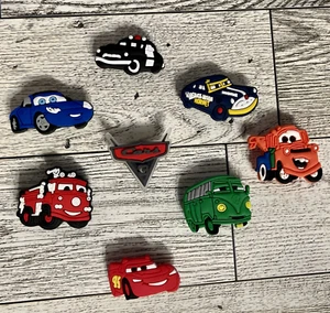 Lot of 8 Disney Cars Charms compatible with Crocs. - Picture 1 of 1