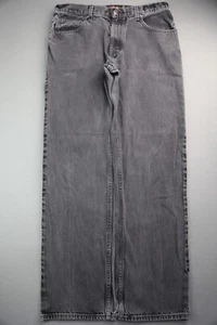 Pantalones de mezclilla para hombre Arizona originales rectos negros talla 34x32 (medida 33x31) - Imagen 1 de 8
