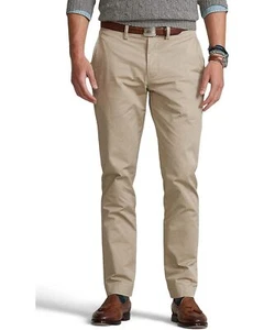 Polo Ralph Lauren Stretch Straight Fit Chino Pants 38 x 32 Khaki Tan NEW W TAG - Picture 1 of 4