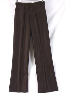 Wild Horse Bronco Western Style Cowboy Dress Pants Dark Brown Size 31 285O - Image 1 of 2