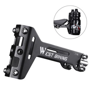 WEST BIKING MTB Road Bike Dual Water Drink Bottle Cage Holder Extension Mount - Picture 1 of 12