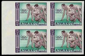 AJMAN 29i (Mi33B) - Tokyo Olympics "Running" (pa67344) - Picture 1 of 1