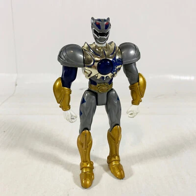 Power Rangers Wild Force Deluxe Lunar Wolf Primal Warrior 6" Action Figure 2001 - Image 1 of 3