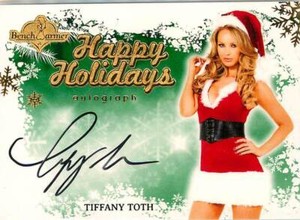 Tiffany Toth  2013 Bench Warmer Holiday Autograph Auto