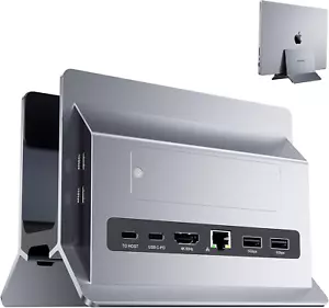 Vertical Macbook Docking Station, Docking Station for Mac Mini with M.2 Nvme - Picture 1 of 12