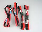 #6 AWG BATTERY CABLE 2x 40" RED & 2x 54" BLACK 600V  w/ 2x Converter 2 To 1