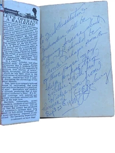 Lets Operate a Railroad by LE Roxbury 1957 Personalized autographed Rare Book - Picture 1 of 9