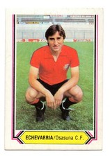 ECHEVARRIA - OSASUNA C. F. 1980-81 CHROME ESTE PANINI LEAGUE 80/81