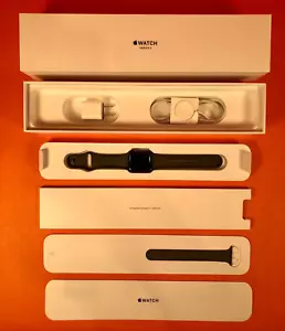 Apple Watch Series 3 38mm Case Space Gray Sports Band A1858 - Picture 1 of 10