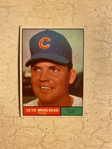 Topps Baseball #107 1961 ¡¡Seth Morehead!! ¡ENVÍO DE $1!! - Imagen 1 de 2