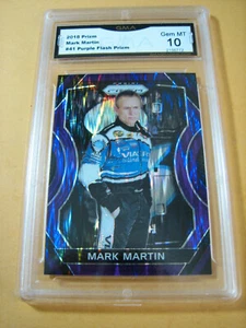 Mark Martin 2018 Prizm púrpura flash Prizm # 41 carreras grado 10 - Imagen 1 de 2