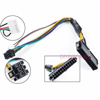 24-Pin to 6-Pin ATX Power Supply Adapter Cable for HP prodesk 800 600 G1 30cm - Image 1 of 4