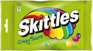 SKITTLES CRAZY SOURS Candy Bag 125g 4.41oz - Picture 1 of 1
