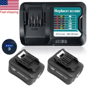 2X Batería para Cargador Makita 12V y DC10WD 4Ah Litio CXT BL1041B BL1016 BL1021B - Imagen 1 de 12