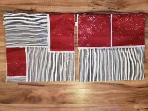2 Hwy 50 Pillow Covers red and black geometric design, 16x16 nwot zip close - Picture 1 of 1