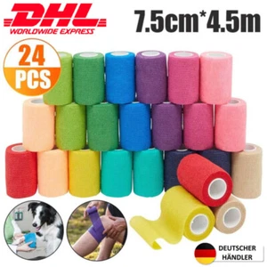 NEU! Haftbandage 10cm x 4.5m Selbstklebende Fixierbinde Selbsthaftender Verband - Bild 1 von 21