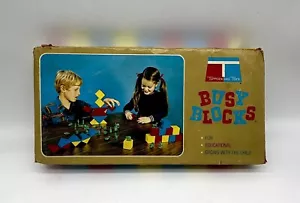1971 Dart Industries Tupperware Toys Busy Blocks 25 Blöcke im Originalkarton - Bild 1 von 7