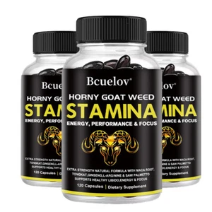 Horny Goat Weed Capsules 1000mg - Balances Hormones, Boosts Energy And Endurance - Picture 1 of 9
