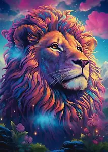 Schmidt Puzzle Leone nel Vento dei Colori (1000 Pezzi) - Foto 1 di 2