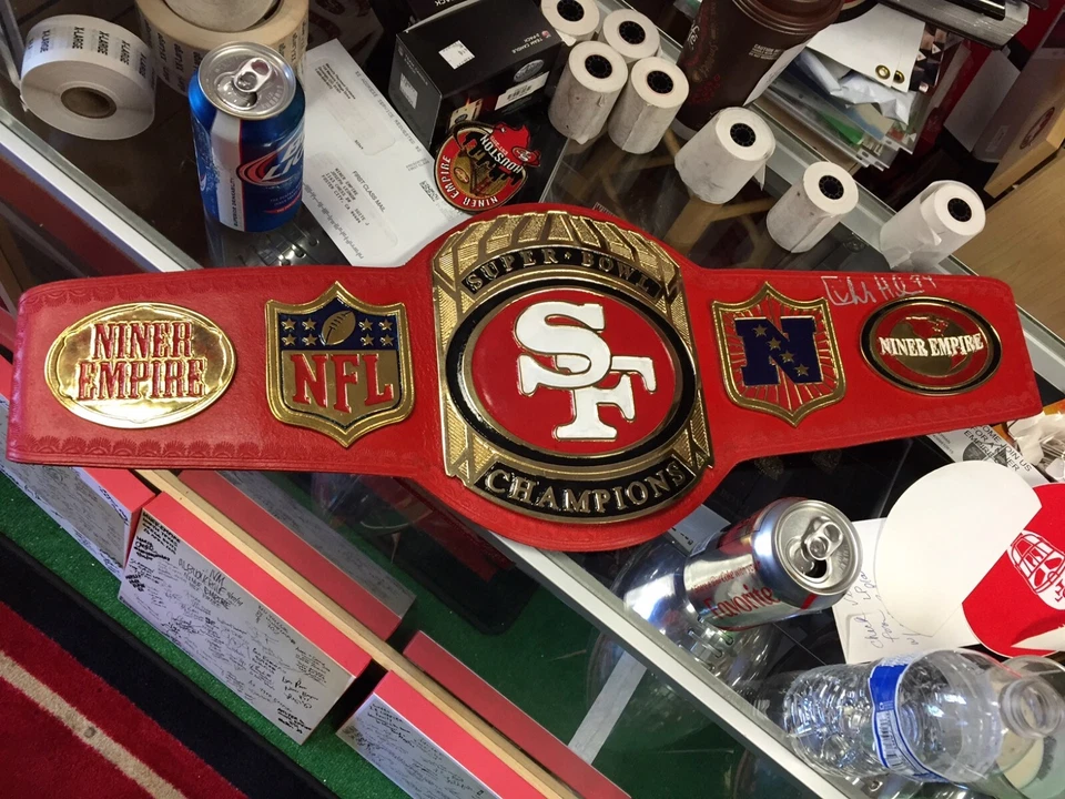 San Francisco SF 49ers American Football Championship Belt 2MM Brass - Image 1 of 4