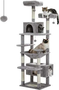 PAWZ Road 184cm Cat Tree with Sisal-Covered Scratching Posts and Pads, Cat Tower - Picture 1 of 10