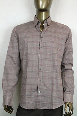 New Authentic Gucci Mens Classic Dress Shirt Red//Black Plaid 333757 6407 - Image 1 of 4
