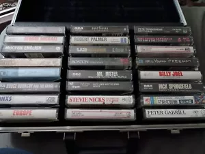 All 80s 30 Cassette Rock Lot: INXS Cars FYC Boston Europe U2 Billy Joel Stevie - Picture 1 of 16