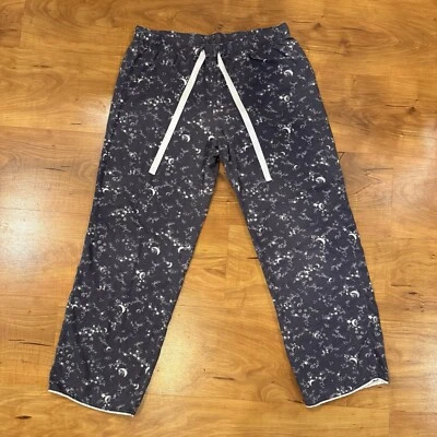 De Colección Y2K Victoria's Secret Pijama Pantalones Franela Plata Gris Luna Estrellas Bolsillos M Foto 1 de 4