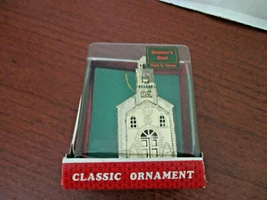 Season's Best ~ Gold Finish 3-D Curch mit STEEPLE Weihnachtsschmuck ~ Neu im Karton - Bild 1 von 1