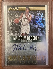 MALCOLM BROGDON 2016-17 PANINI STUDIO BREAKOUT SIGNATURES RC 286/299 MILWAUKEE
