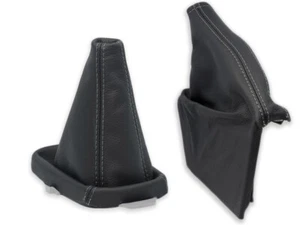 PARA SUBARU LEGACY IV 03-05 FUNDA PALANCA DE CAMBIO FRENO DE MANO COSTURAS GRIS - Imagen 1 de 4