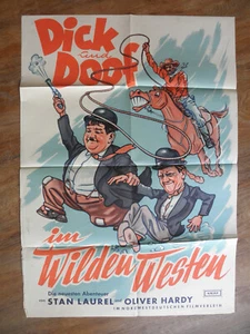 Dick und Doof im wilden Westen / altes A1-Plakat / Stan Laurel, Oliver Hardy - Bild 1 von 1