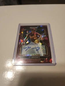 J.P. Massey 2022 prizm Draft Picks PURPLE Cracked Ice Auto 7/12 - PIRATES - Picture 1 of 2