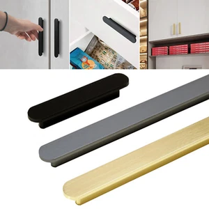 Kitchen Cabinet Door Handles Brushed Aluminum Alloy Cupboard Drawer Pulls Bar - Picture 1 of 33