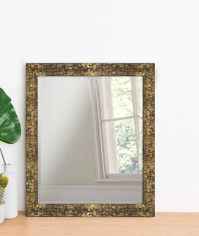 Wall Mirror Makeup Glass Copper Colour 15 x 27 inches Cover
