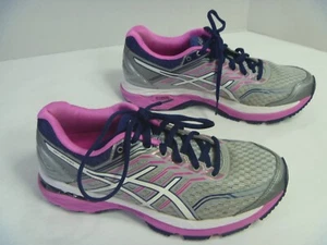 Asics GT 2000 5 Athletic Running Shoes Womens size 7.5 Silver Pink Gray Jogging - Picture 1 of 8