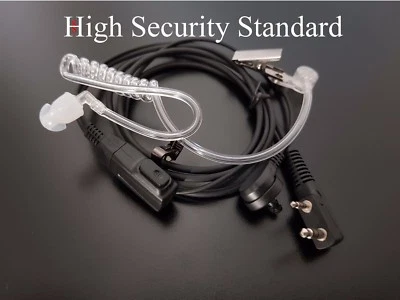HIGH SECURITY STANDARD Security Headset 2 Pin Baofeng Pofung Ohrhörer Kopfhörer Schallschlauch Covert