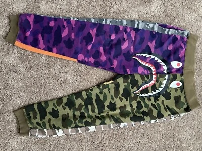 BAPE mix camo Shark sweat pants A Bathing Ape Size XL - Image 1 of 3