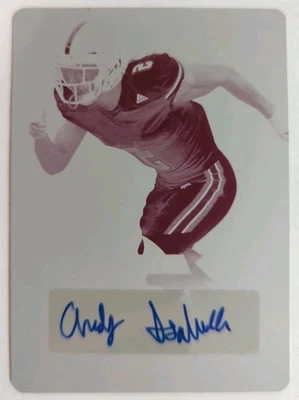 2019 Leaf Flash Football Magenta Plate Auto Andy Isabella 1/1!!! (AU) - Image 1 of 2