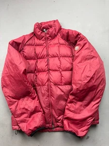 Men's Timberland Packable Puffer Down Jacket - Large - Red - With Carry Bag - Picture 1 of 5