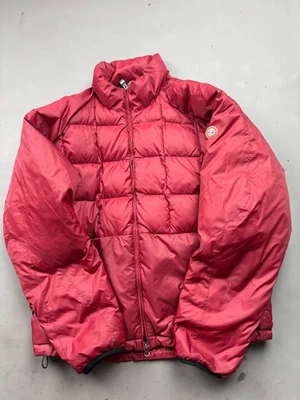 Men's Timberland Packable Puffer Down Jacket - Large - Red - With Carry Bag - Image 1 of 4