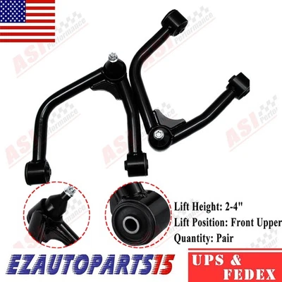 Front Upper Control Arms fit 2-4"  Lift 2007-2022 2012 Toyota Sequoia Tundra Foto 1 de 4
